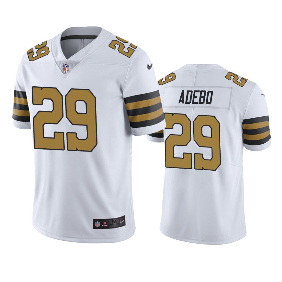 Men New Orleans Saints #29 Paulson Adebo Nike White Color Rush Limited NFL Jersey->new orleans saints->NFL Jersey